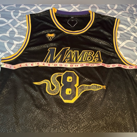 Kobe Bryant Los Angeles Lakers Black Mamba Novelty Jersey – Men’s XXXLarge 🐍💜💛 - Picture 7 of 8